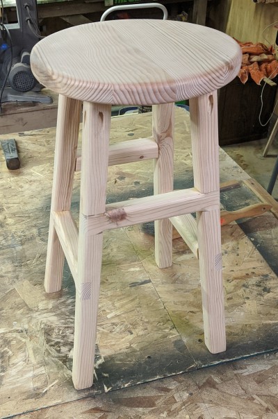 Shop Stool from a 2x4 board